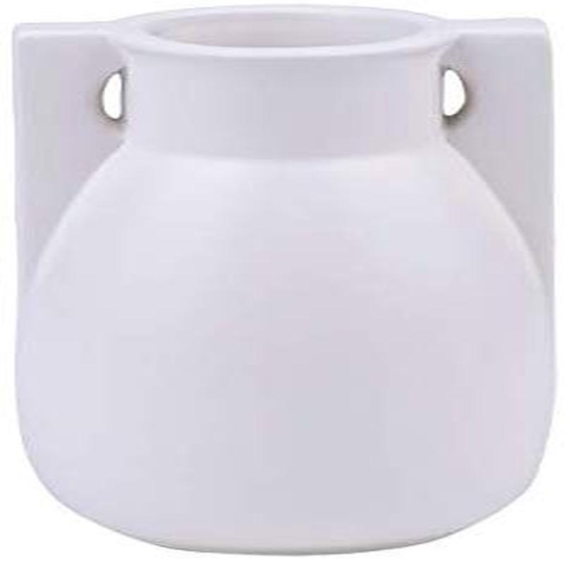 Ebros Teco Art Pottery by Frank Lloyd Wright Matte Vase (Buttress 2 - White)