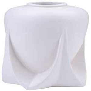 Ebros Teco Art Pottery by Frank Lloyd Wright Vase Reproduction (Rocket - White)