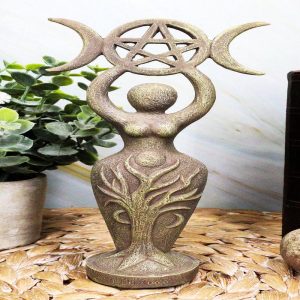 Ebros The Spiral Goddess Feminine Power Spiritual Triple Goddess Figurine 8 inch