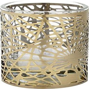 Ebros Tiffany Pine Needle Votive Holder Candle Holder Tea Light Holder 3.25"H