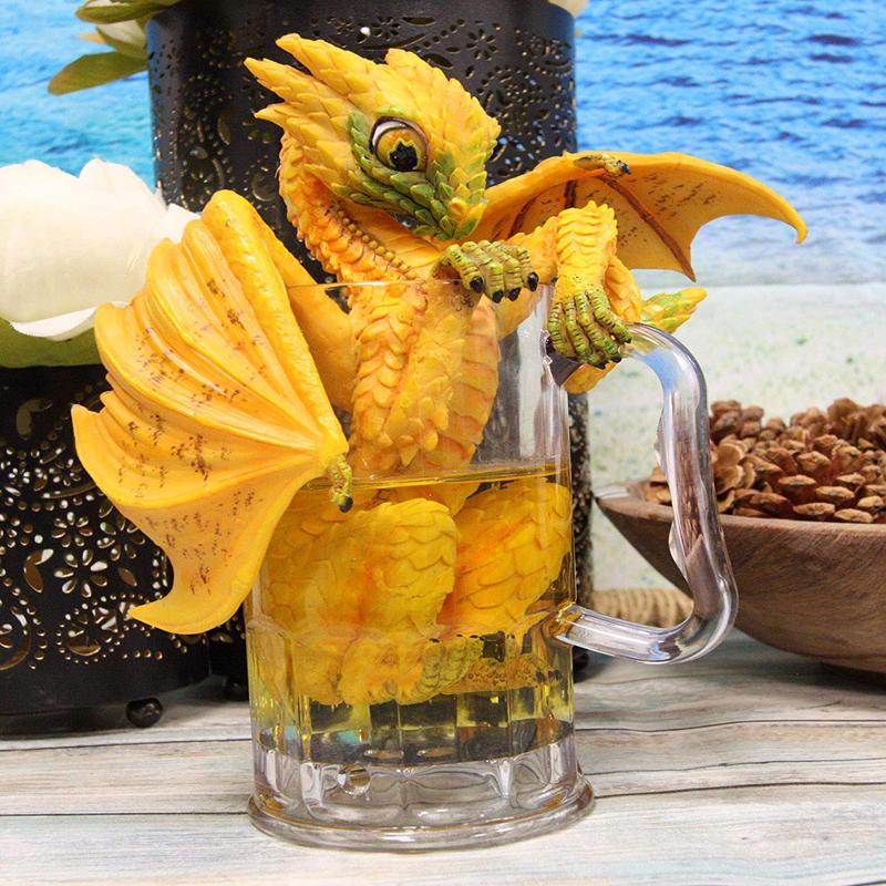 Ebros Spirit Drinks and Dragons Beer Fest Dragon Statue 7.75" Tall Fantasy