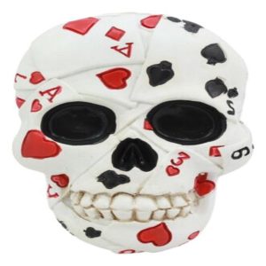 Small Gambling Den Poker Skull Beer Bottle Opener Decor Fridge Magnet