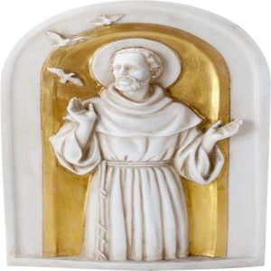 Ebros Saint Francis Wall Plaque Resin Italian Catholic Saint Francis Of Assisi