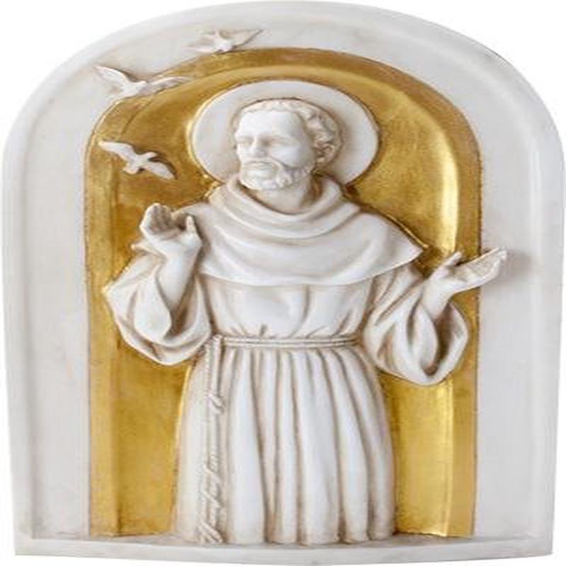 Ebros Saint Francis Wall Plaque Resin Italian Catholic Saint Francis Of Assisi