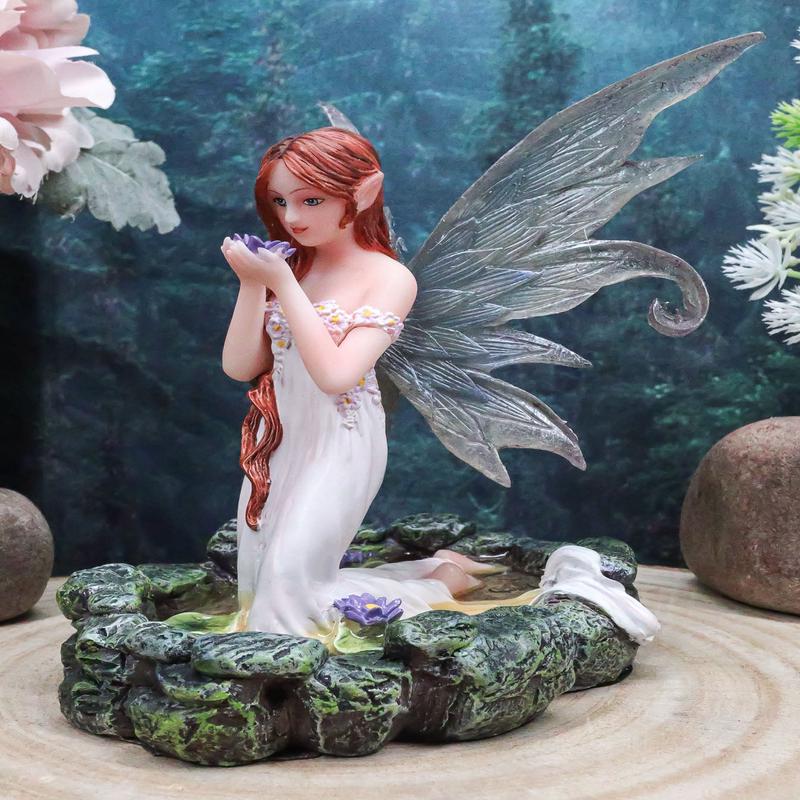 Ebros Fairy Lady Of The Lake Statue 6"Tall Water Elemental Fairy Figurine