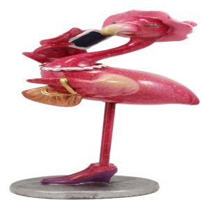 Fashion Diva Flamingo With Pumps Handbag And Hat Talking On Cell Phone Statue
