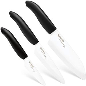 Kyocera FK-3PC BK 3Piece Advanced ceramic Revolution Series Knife Set