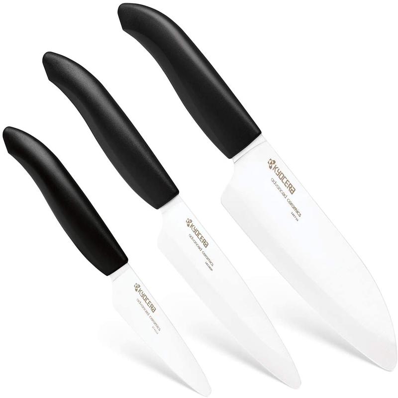 Kyocera FK-3PC BK 3Piece Advanced ceramic Revolution Series Knife Set