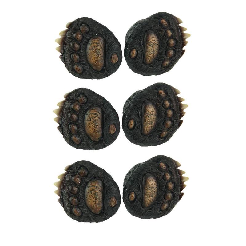 Rustic Western Black Bear Paw Drawer Cabinet Furniture Knobs Hardware Pack of 6