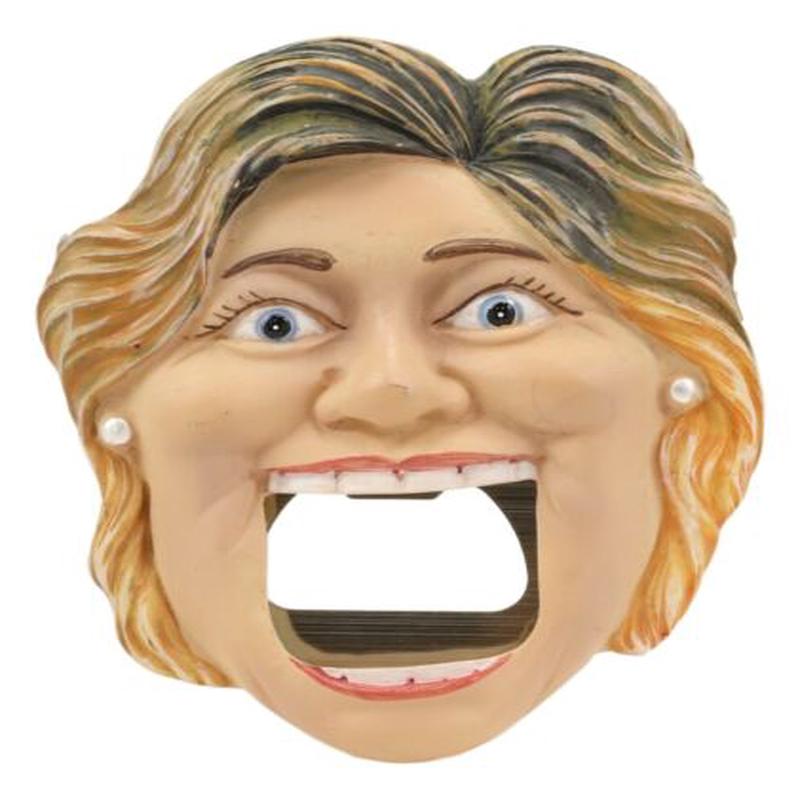 Secretary State Democratic Hillary Clinton Beer Bottle Cap Opener Fridge Magnet