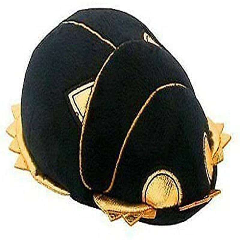 Ebros Black & Gold Egyptian God Atum Khepera Scarab Beetle Small Soft Plush Doll