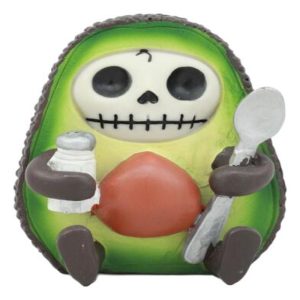 Gourmet Furrybones Hass Avocado Figurine Small Furry Bones Skeleton Decor Statue