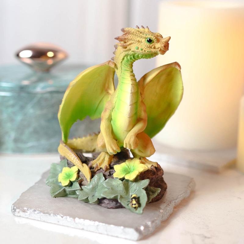 Colorful Fruits Vegetables Honeydew Melon Dragon Figurine Fairy Garden Decor