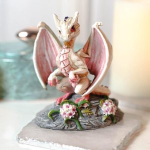 Colorful Fruits Vegetables Pale White Garlic Dragon Figurine Fairy Garden Decor