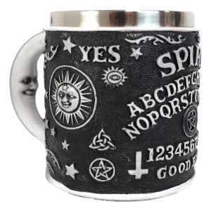 Ebros Crescent Moon Ouija Coffee Mug Tankard With Crescent Moon Handle