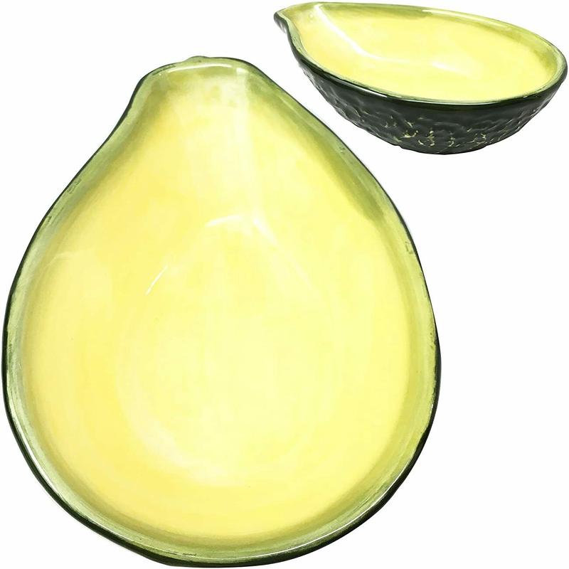 Ebros Kitchen Presentation Half Split Avocado Small Serving Or Sauce Bowl 7"L