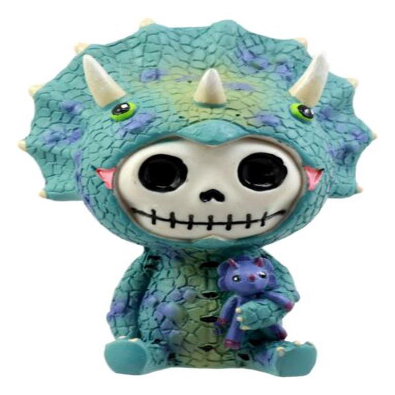 Furrybones Spike Triceratops Dinosaur Costume Skeleton Monster Sit Up Ornament