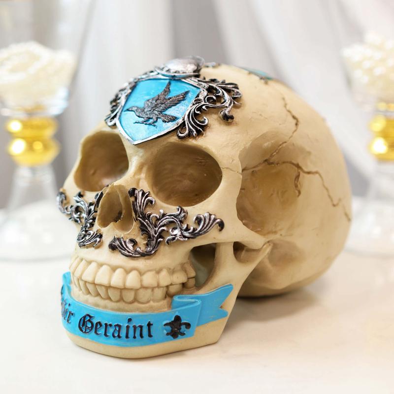 Matter Britain King Arthur Roundtable Knights Sir Geraint Red Devil Skull Statue