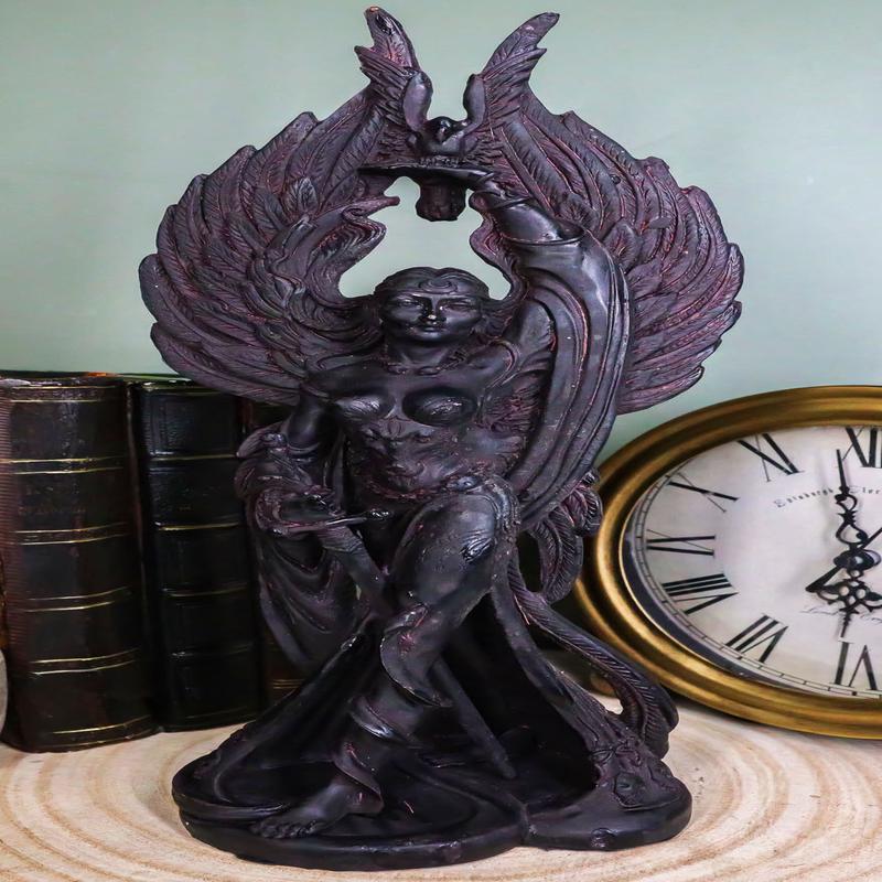 Celtic War Goddess Morrigan Phantom Queen Statue Triple Goddess Valkyrie Decor