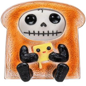 Ebros Furrybones Toasty Figurine in Bread Toast Costume 3 Inch Tall Collectible