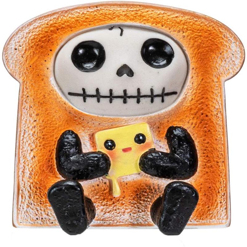 Ebros Furrybones Toasty Figurine in Bread Toast Costume 3 Inch Tall Collectible