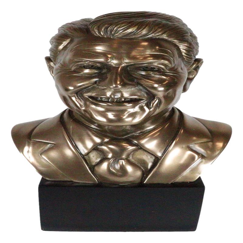 Ebros US President Ronald Reagan Bust Statue 9.25"Tall Patriotic Memorial Reaganomics