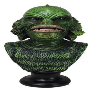 Green Horror Gill-Man Black Lagoon Swamp Monster Creature Head Bust Figurine