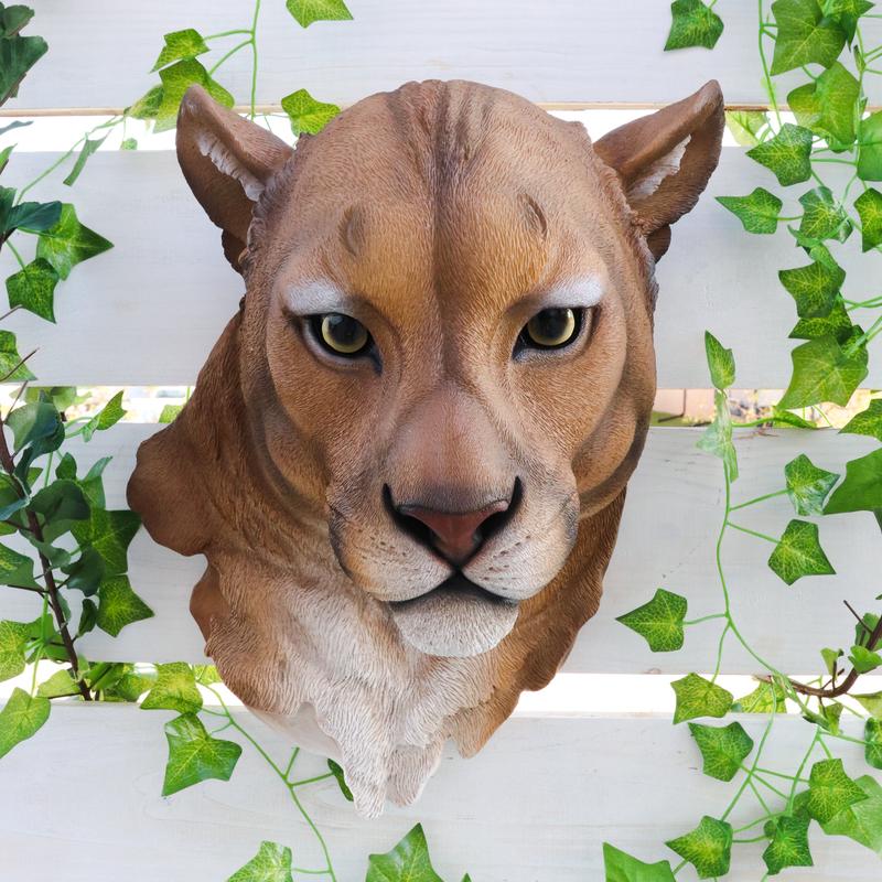 Sarabi Large Lioness Head Wall Decor Plaque 16"Tall Taxidermy Art Decor Figurine