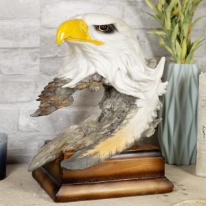 Ebros Large Glorious Surveyor Of Horizons Grand Bald Eagle Bust Statue Decor Figurine