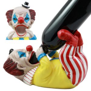 Halloween IT Killer Mannequin Clown Wine Holder Figurine 10.25"L Pennywise Devil