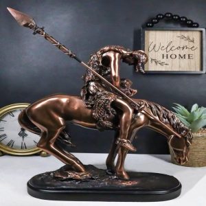 Ebros Large End of The Trail Native Indian Hero Warrior On Horse Statue 16"Tall
