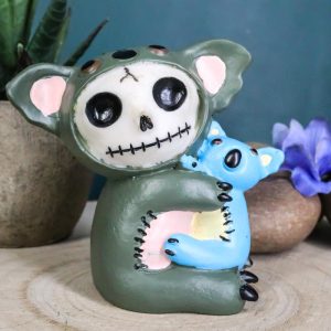Furrybones Hugs Adorable Koala Bear With Blue Doll Skeleton Figurine 2.75"Tall