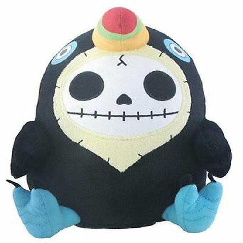 Ebros Gift 10"H Furrybones Black Birdie Toucan Mango Plush Doll