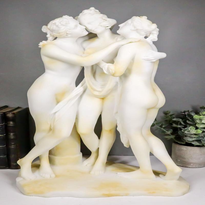 Hermitage Museum Replica Antonio Canova Three Graces Figurine Charites of Zeus