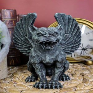 Winged Lioness Gargoyle Statue 6.5"Tall Safari Giant Cat Feline Lion Notre Dame