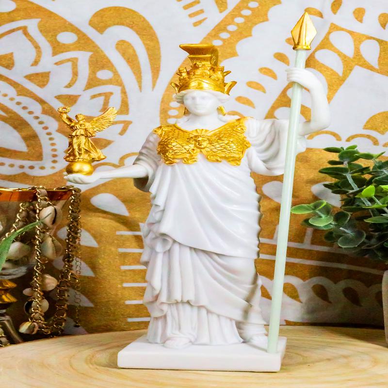 Virgin Patroness of Athens Athena Greek Goddess Figurine Wisdom War Strategy