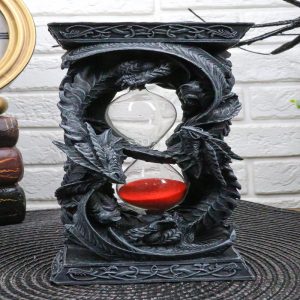 Figure 8 Prosperity Hour Of The Dragon Invertible Dual Dragon Sandtimer Statue