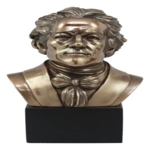 Founding Father Alexander Hamilton Bust Statue US Constitution Historic Figure