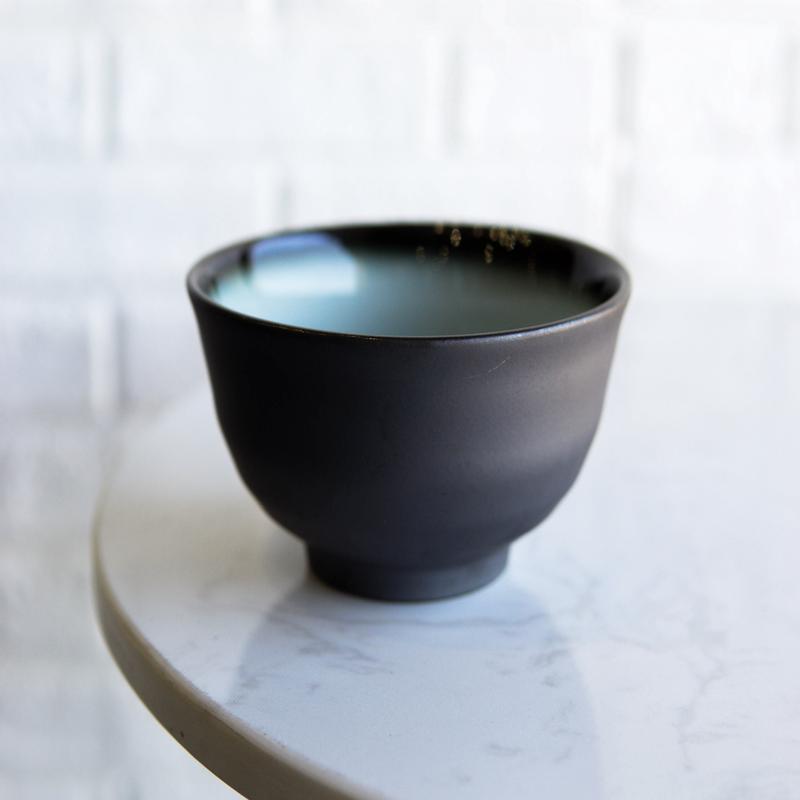 Pack Of 10 Ceramic Zen Blue Swirl Appetizer Salad Soup Dessert Rice Bowls 10oz