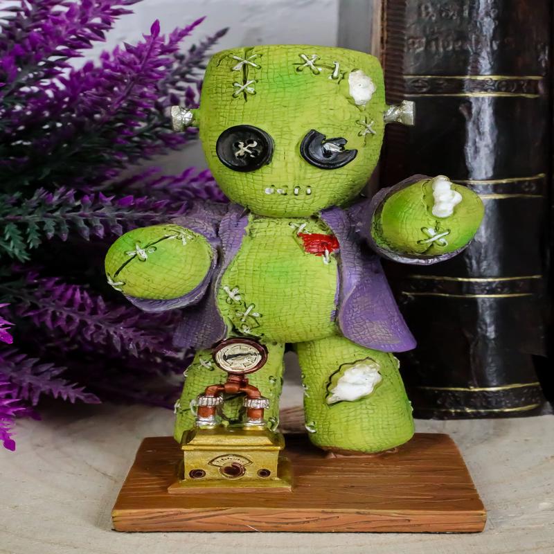 Day Of The Dead Steampunk Clockwork Pinhead Monster Frankenstein Figurine 4.25"H