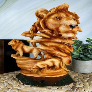 Ebros Savanna Safari Lion Bust Statue 13"Tall Lion King Pride Rock Lion Family