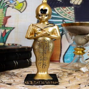 Egyptian Ushabti Funerary Figurine Shawabti Pharaoh With Hieroglyphs Statue