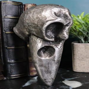 Edgar Poe Nevermore Gothic Raven Crow Skull Decorative Macabre Hand Mirror