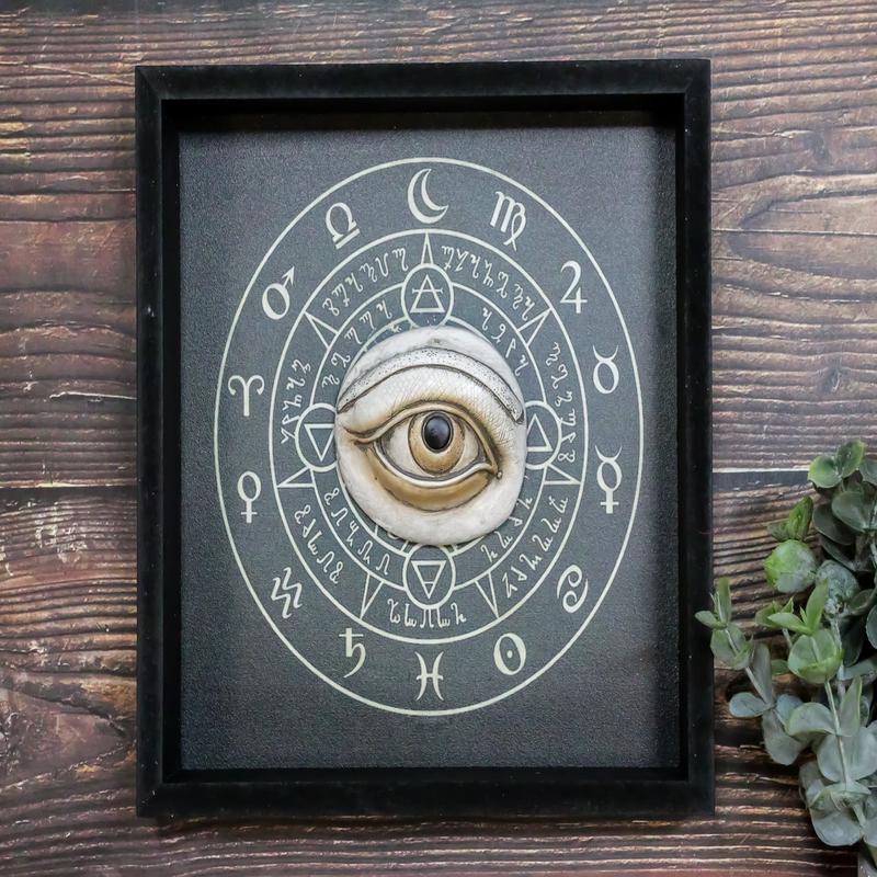 Occult Wicca Spiritual Eye Providence Alchemy Symbols Wall Decor Picture Frame