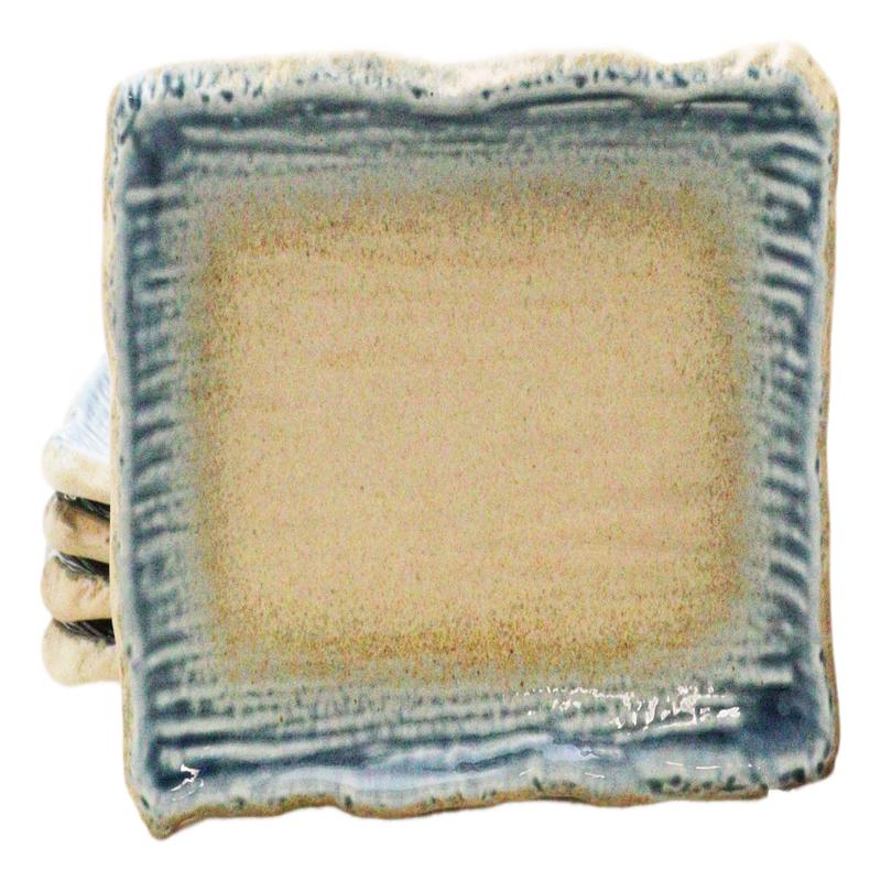 Pack Of 5 Blue River Ao Nagashi Collection Rectangular Wavy Sushi Plates 8.75" L