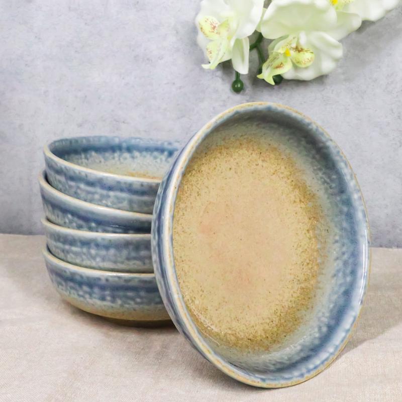 Pack Of 5 Blue River Ao Nagashi Collection Shallow Bowl Or Deep Plates 10oz