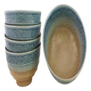 Pack Of 5 Blue River Ao Nagashi Medium Soup Salad Rice Donburi Poke Bowls 24oz