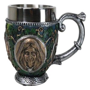 Celtic Triple Moon Goddess Maiden Mother Crone Ivy Leaves Wiccan Teacup Mug 10oz