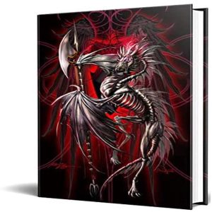 Dragon Fantasy LichBlade Skeleton Dragon Embossed Journal Diary Notebook
