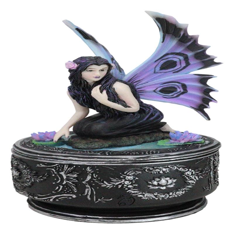 Fantasy Water Nymph Naiad Gothic Fairy Fae Secret Elemental Jewelry Decorative Box